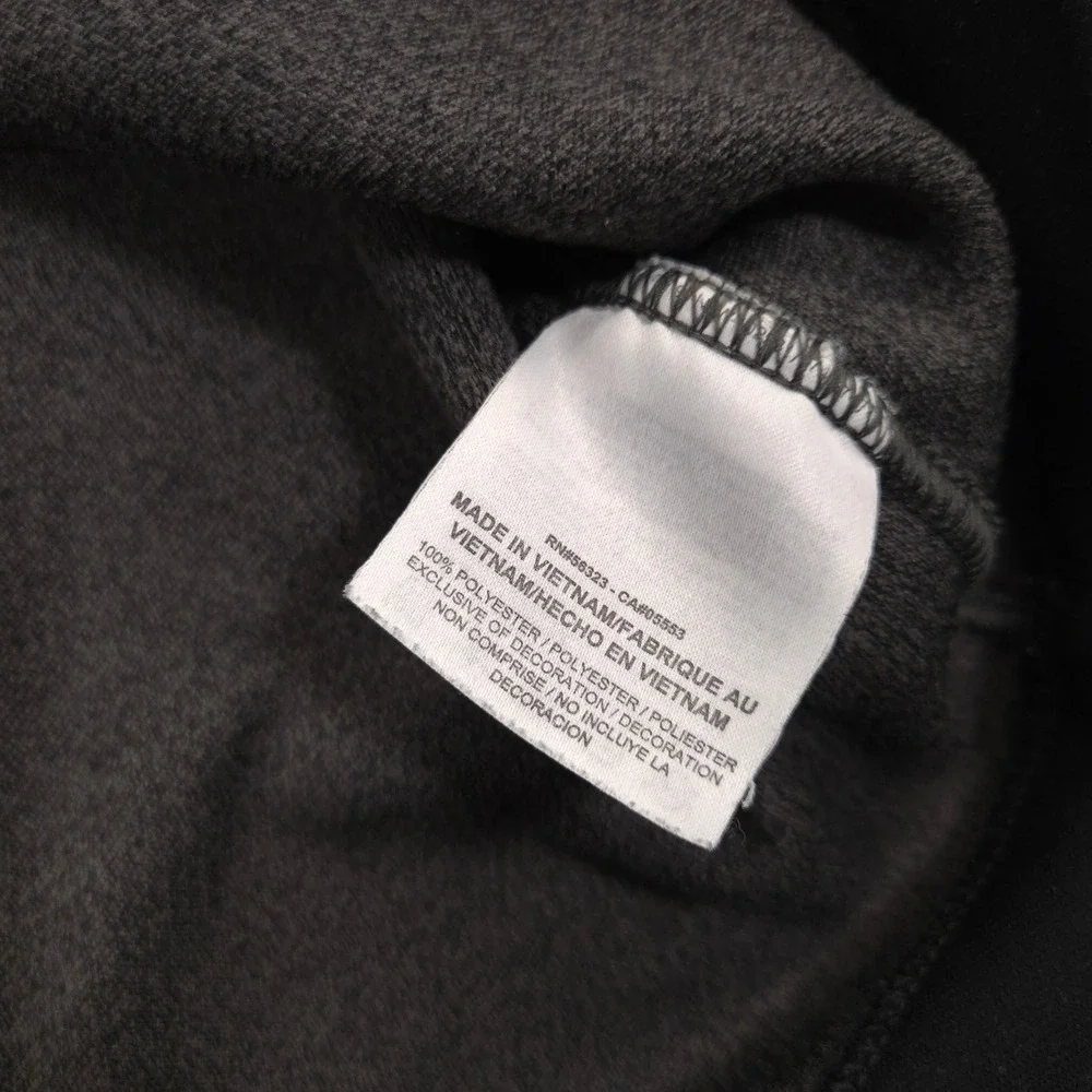 Nike Golf Tour Performance 1/4 Zip Mens XL Gray Black TPC Boston Swoosh Pullover